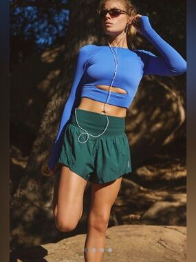 FP Movement “Carpe Diem” Shorts - Evergreen NWT